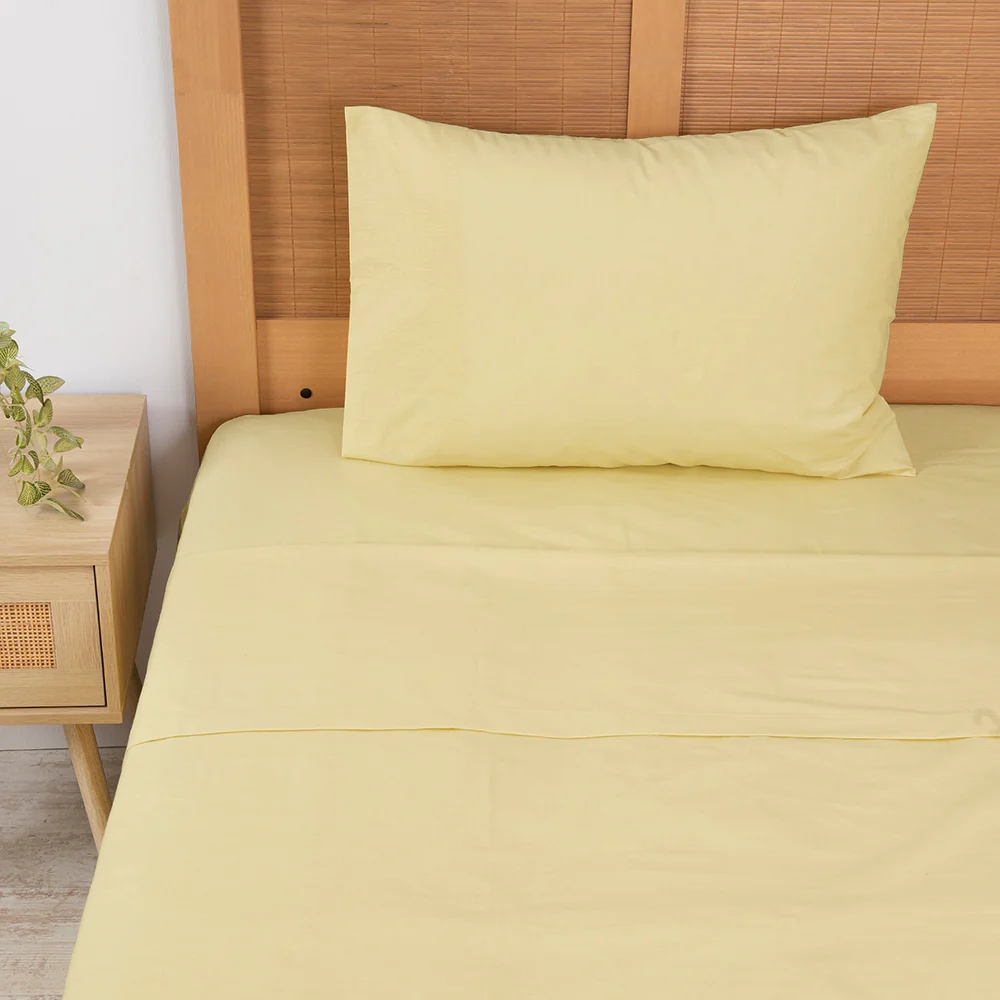 Sábana 1.5 Plazas 144 Hilos Colores Lisos Lima