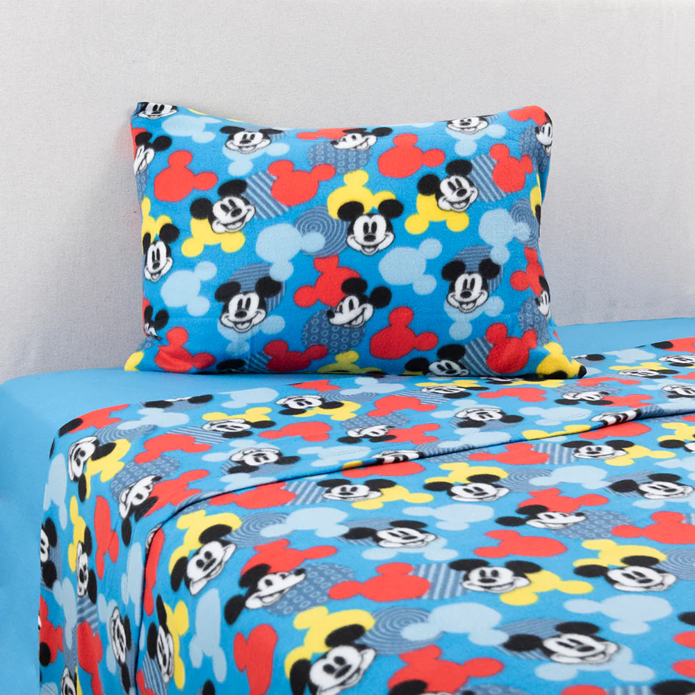Sábana 1.5 Plazas Polar Estampado Disney Mickey Vintage