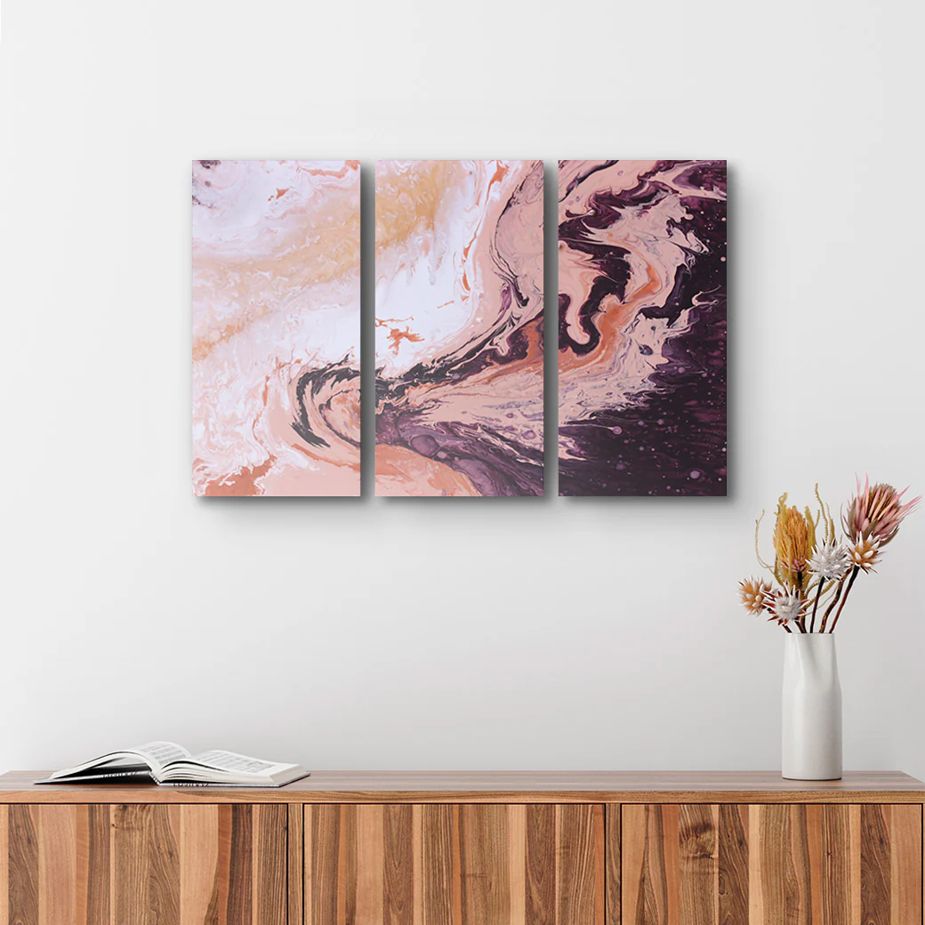 Collage de Cuadros con Manchas Abstractas - Imagen 2