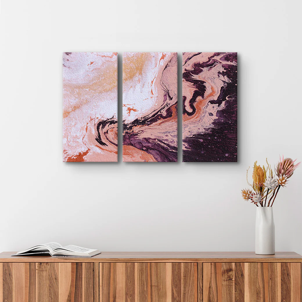 Collage de Cuadros con Manchas Abstractas - Imagen 3