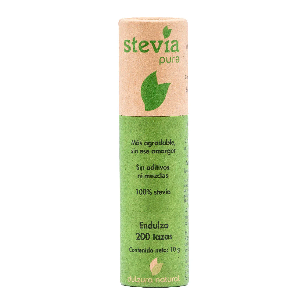Stevia Pura 10gr - 200 tazas - Dulzura Natural