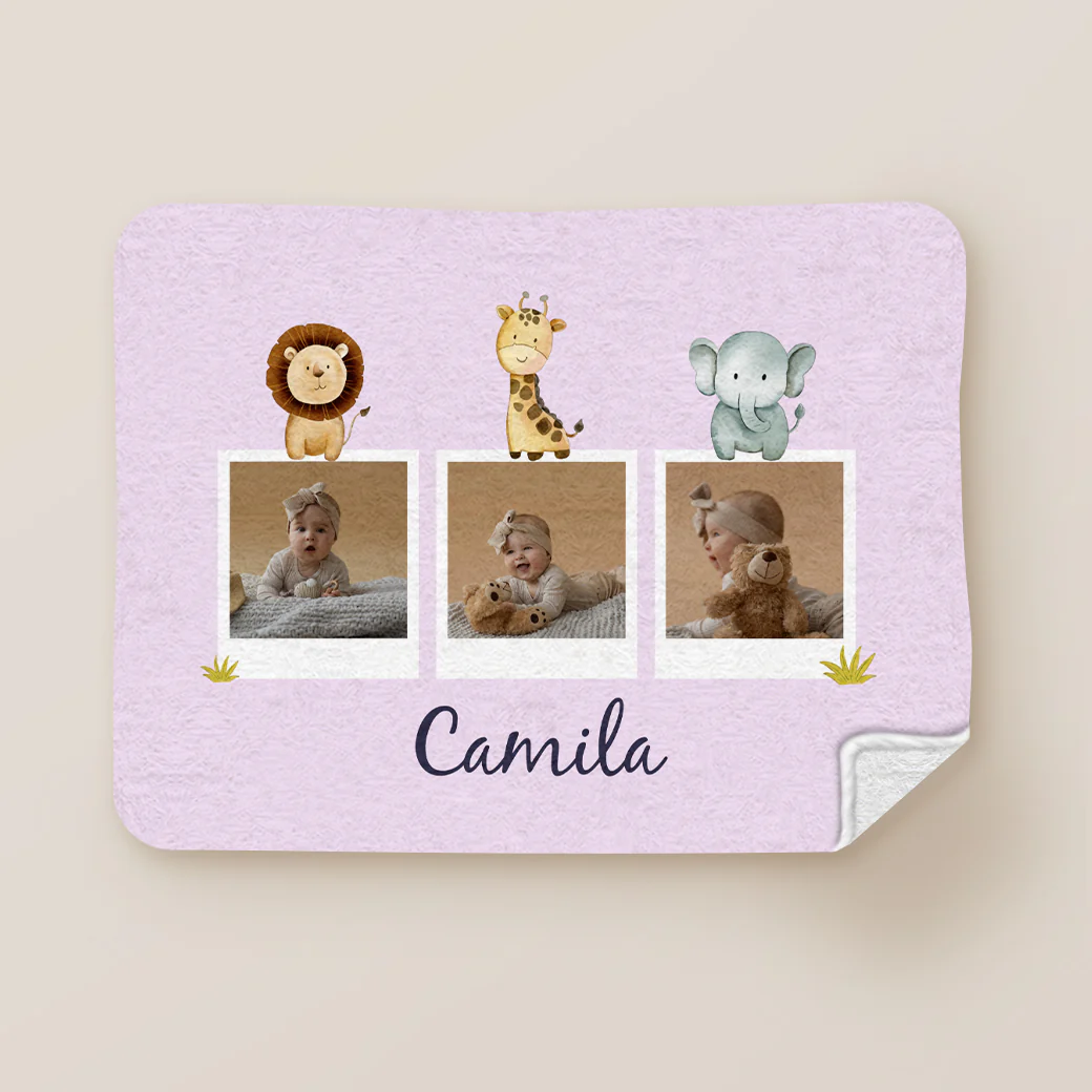 Cobija frazada Zoo Pink